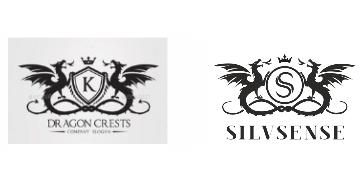 Klasszikus sárkányos logo tervezése homályos JPG fájlból egyedi igényekre szabva